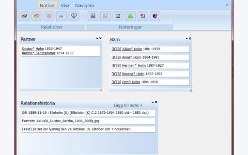 Handledning - Relationsöversikt
